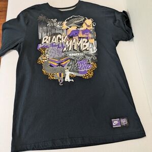 Nike NBA Black Mamba Graphic Men's Shirt - Black and Purple